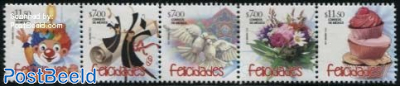 Greeting Stamps 5v [::::]