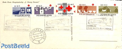 Postcard Red Cross set, Auto Postkantoor