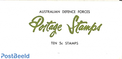 Autralian Defense Forces booklet with 10x5c stamp