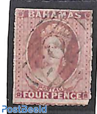 FOUR PENCE, used