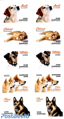 Dogs 2x5v foil booklet