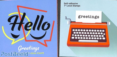 Greeting stamps s-a in 2 booklets