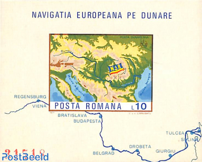 European Donau comission s/s (map)