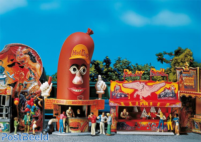 Two Fair booths "Hot Dog Man & Power-Ball"