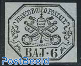 6 Baj, MNH, small spot, certificate E.Diena 1997