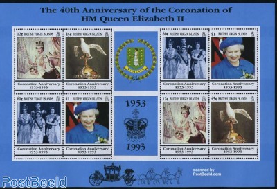 Coronation anniversary minisheet (with 2 sets)