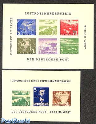 Designs for unissued airmail stamps