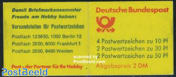 Castles booklet (Berlin 120950,Schreib mal/Postspa