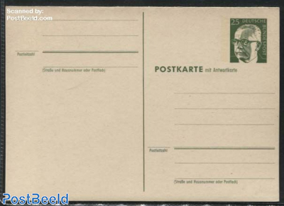 Reply Paid Postcard 25/25pf