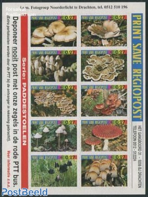 Print Save Regiopost, Mushrooms 10v m/s