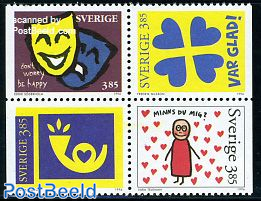 Greeting stamps 4v [+]